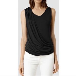 All Saints draped top size 4